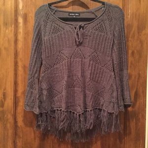Crochet knit sweater